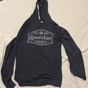 MV Sport Charcoal Hoodie with Lewiston Print